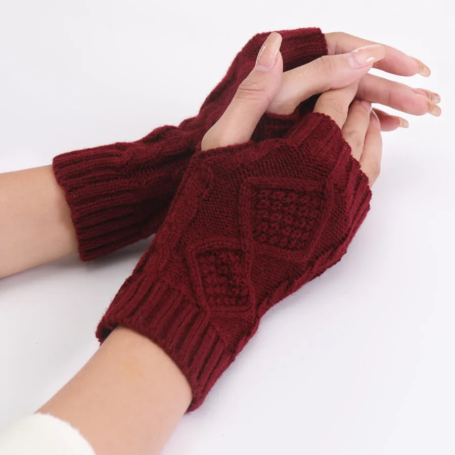 women's streetwear solid color gloves 1 pair