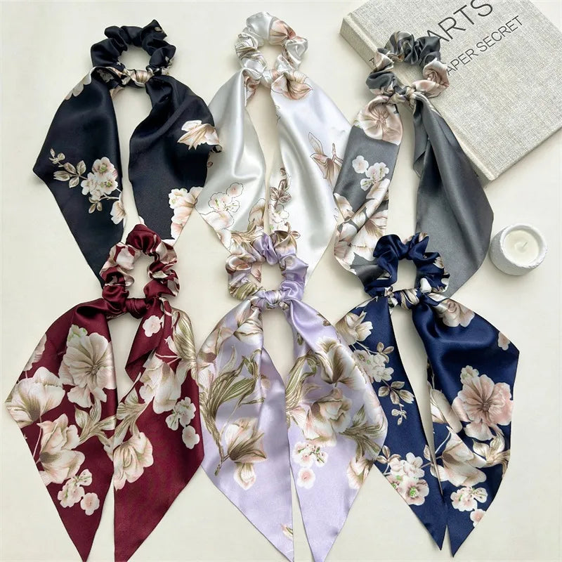 Elegant Lady Women's Flower Cloth Hair Tie