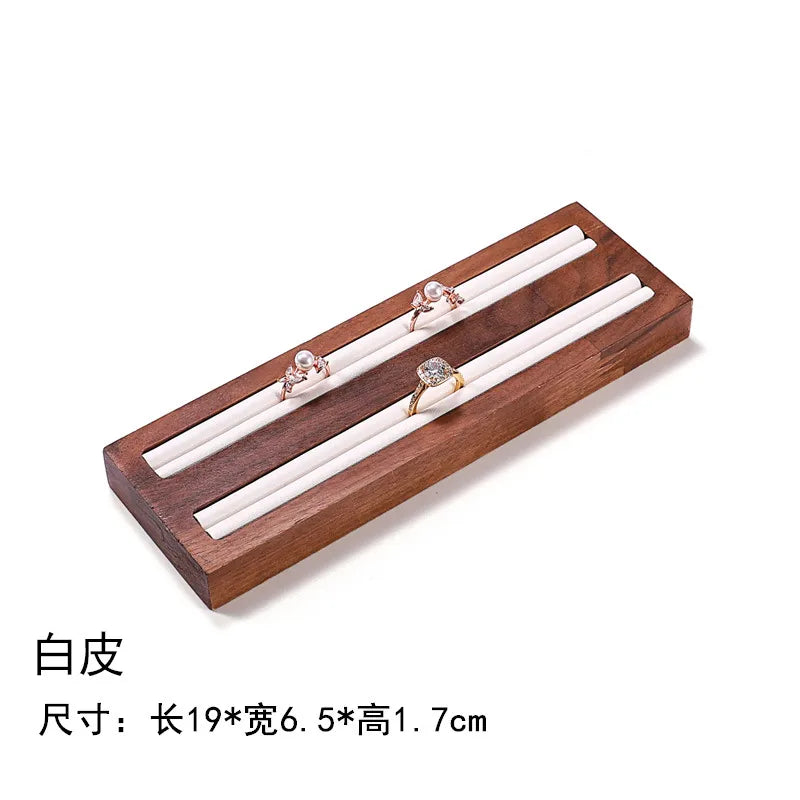 Walnut Jewelry Set Display Stand Necklace Pendant Showcase Stand High-End Feelings Craftsmanship Meticulously Designed
