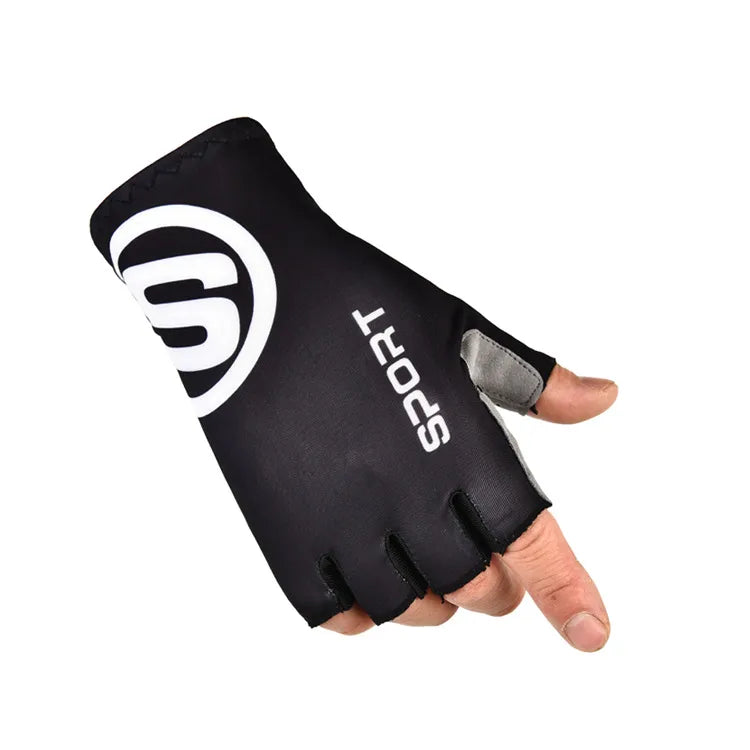 Cycling gloves half finger men's and women's mountain bike bicycle sun protection non-slip wear-resistant ice silk breathable outdoor sports gloves