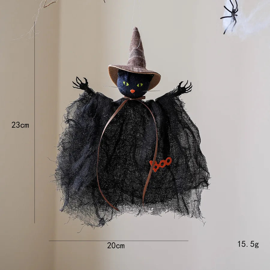 New Halloween Decorative Net Pumpkin Ghost Witch Doll Hanging Ornament For Party Props House Of Horrors Decoration