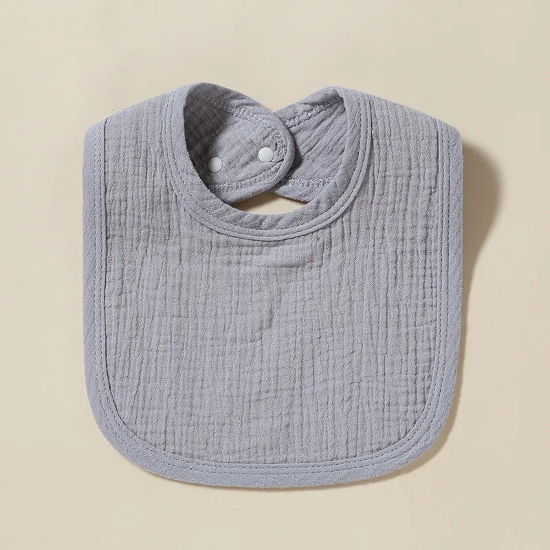 Newborn baby cotton gauze saliva towel 4-layer U bib absorbent Milk cushion towel small bib  explosions 11 colors