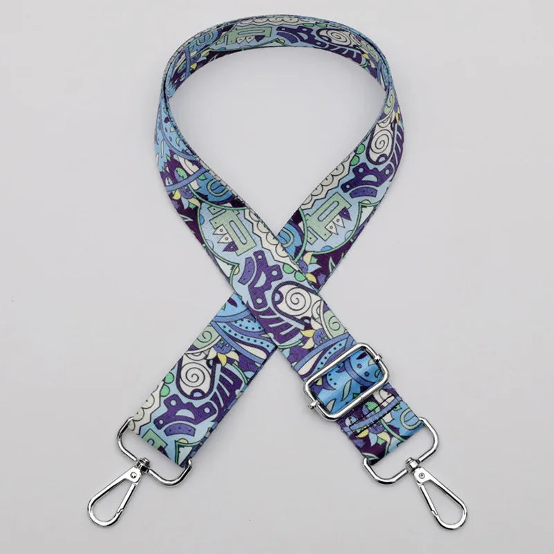 Polyester Stripe Lingge Leopard Bag Strap