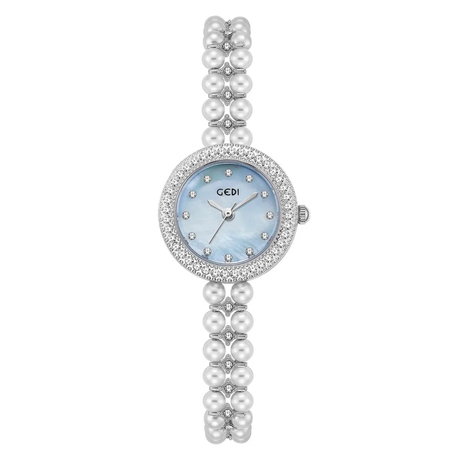 Goldie Light Luxury Diamond-encrusted Fritillaria Women's Watch Niche Chinese High-end Feeling Beads Wrist Watch Women's Bracelet Quartz Watch