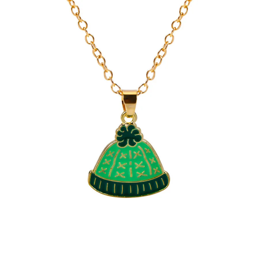 Christmas Themed Alloy Pendant Necklace With Bell Snowflake Design Geometric Pattern For Men And Women Christmas Tree Santa Claus Deer Stick