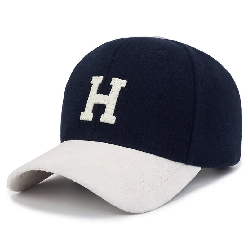 women's basic simple style letter embroidery curved eaves baseball cap