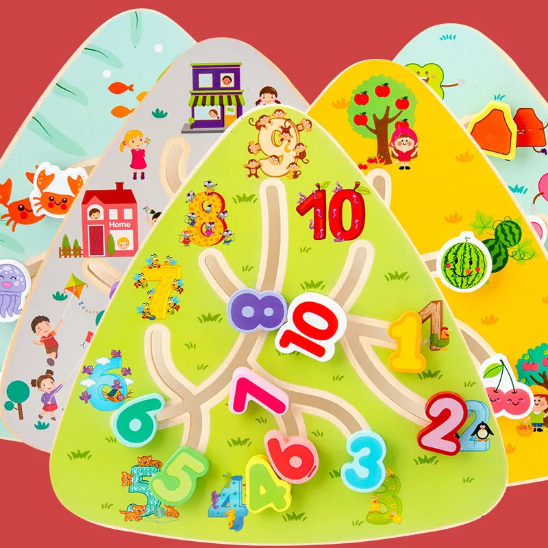 building toys toddler(3-6years) number wood toys