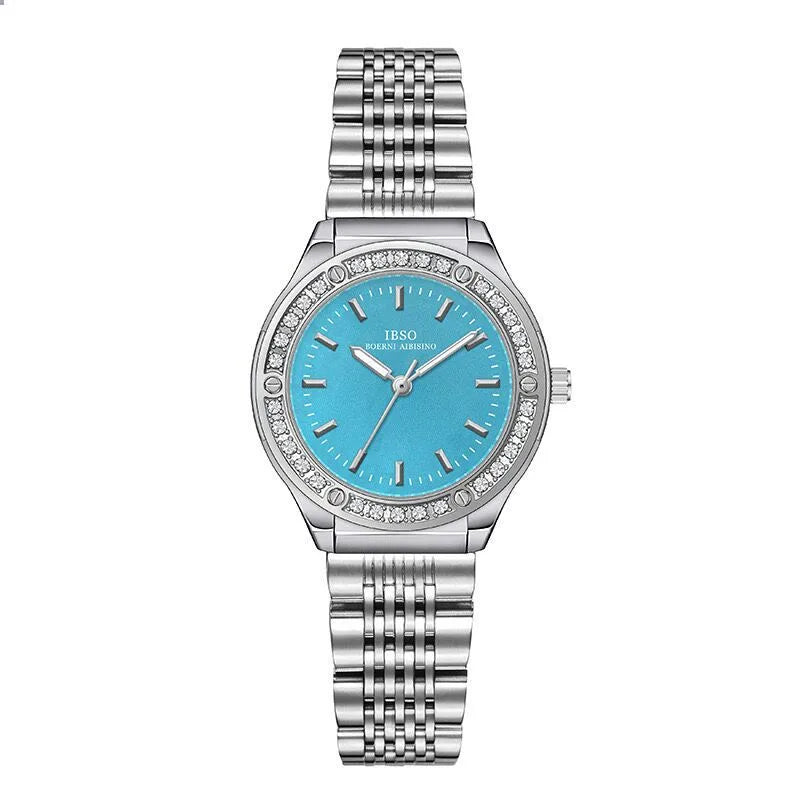 Casual Simple Style Commute Round Butterfly Double Snap Quartz Watch