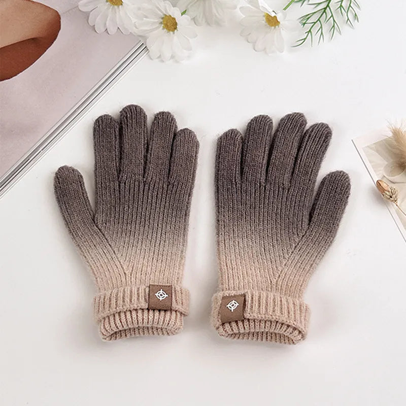 women's elegant gradient color gloves 1 pair