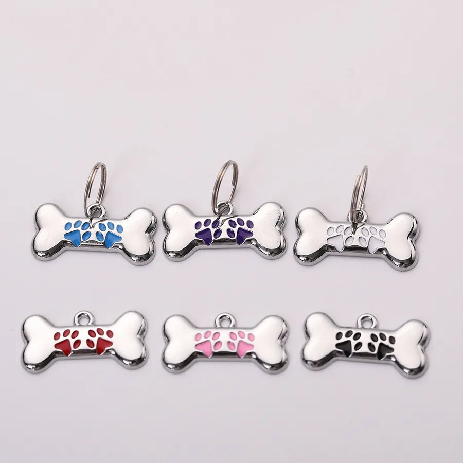 Basic Simple Style Metal Footprint Pet Accessories
