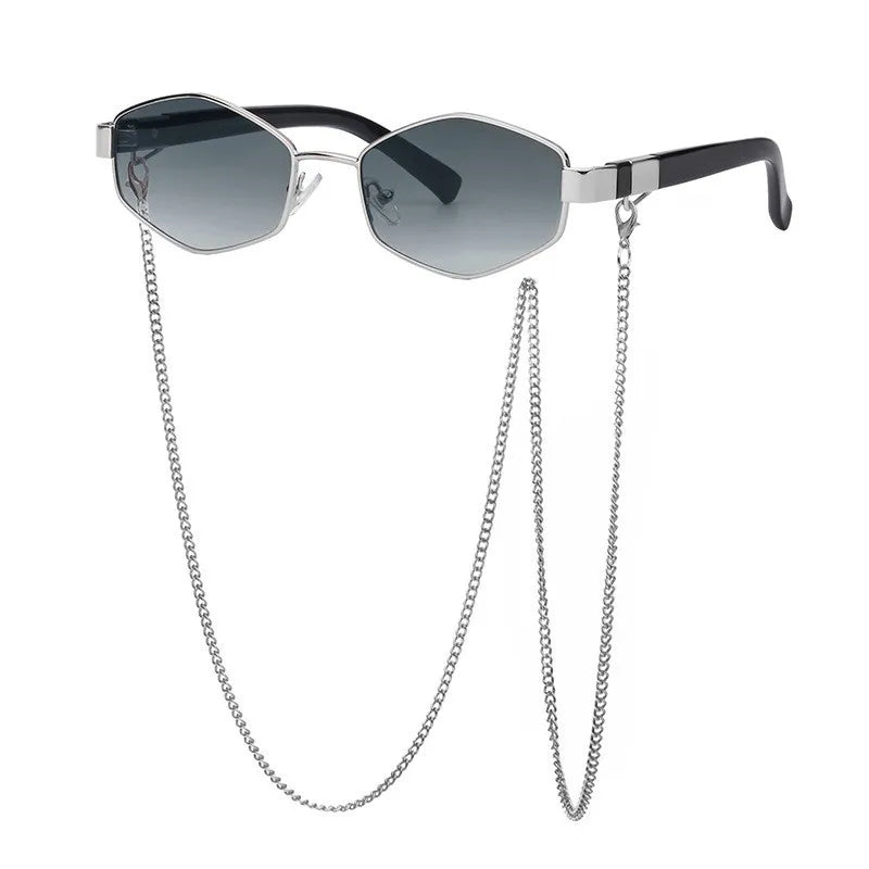 sexy geometric pc polygon full frame women's sunglasses