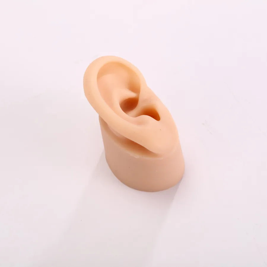 silicone simulation fake ear facial features teaching practice props nose mouth navel stud ring accessories display stand model