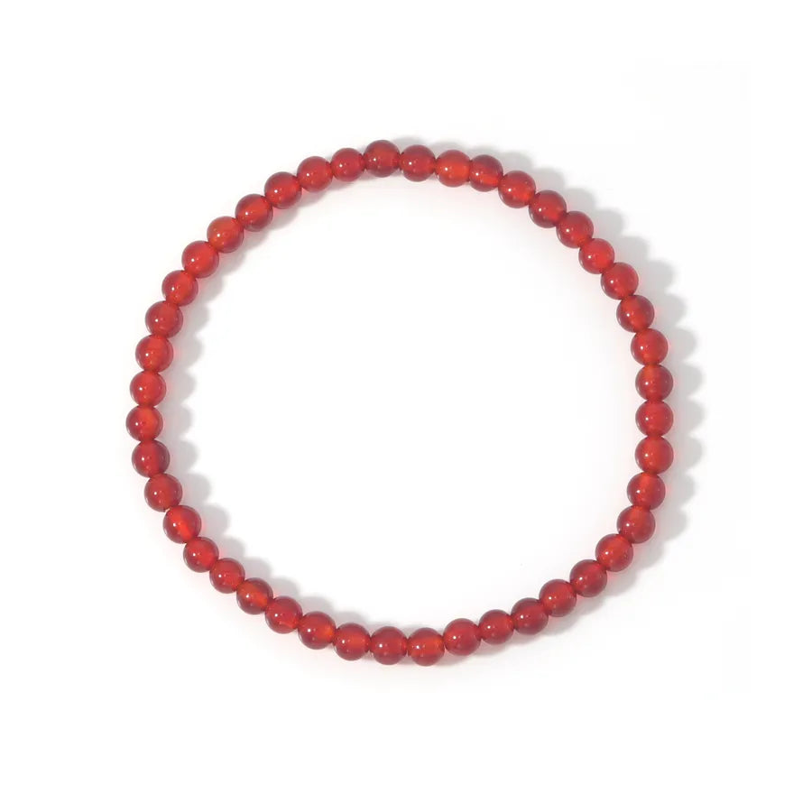 Explosions 4mm Natural Stone Mini Energy Bracelet Women's Gone Beads Semi-precious Stacked Jewelry Bracelet