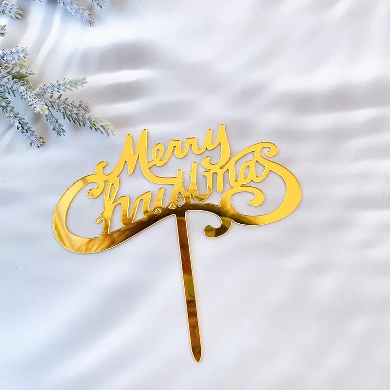 Christmas Letter Arylic Party Cake Decorating Supplies