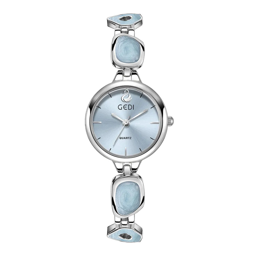 Casual Elegant Solid Color Jewelry Buckle Quartz Watch Women's Watches