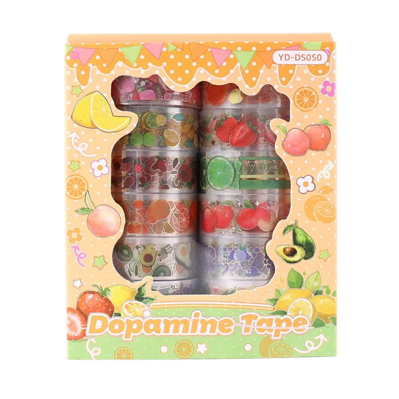 5 PCS/Package Butterfly Daisy School PET Cute Washi Tape