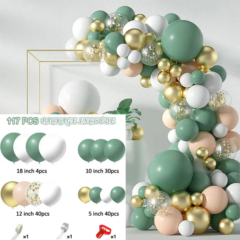 10 Series Birthday Party Decoration Balloon Suit Balloon Chain Arch Wedding Wedding Room Scene Arrangement