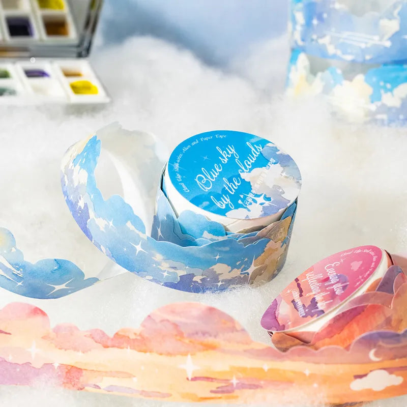 Clouds Star Moon School Graduation Washi Cute Handmade Shiny Washi Tape