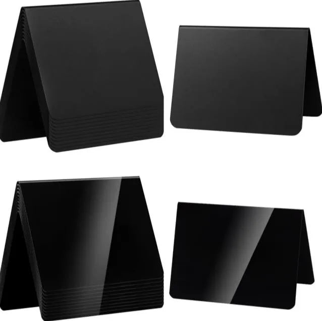 Suit in Stock L-Type Table Card Mini Vertical Desktop Table Stand Plastic Display Message Board Erasable Small Blackboard