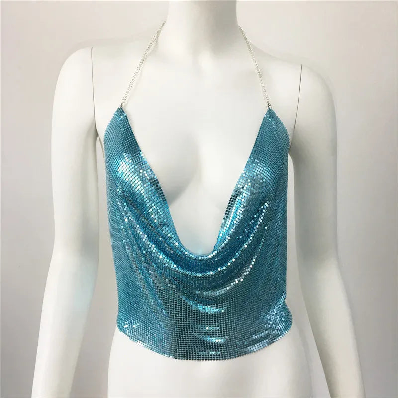 women's eyelet top tank tops sequins vacation sexy solid color