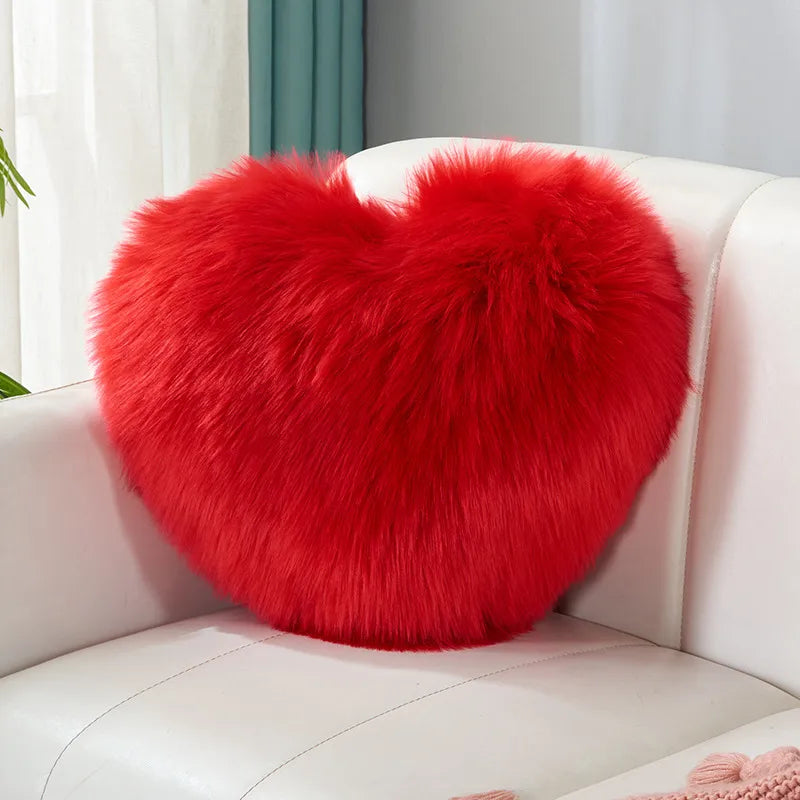 simple style classic style solid color flannel throw pillow