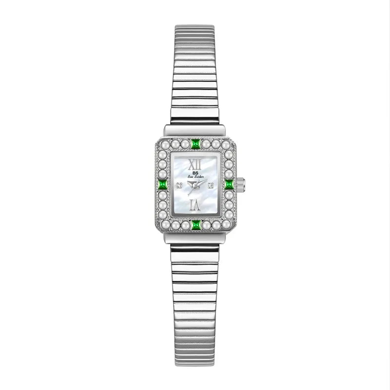 Retro Classic Style Solid Color Buckle Quartz Watch