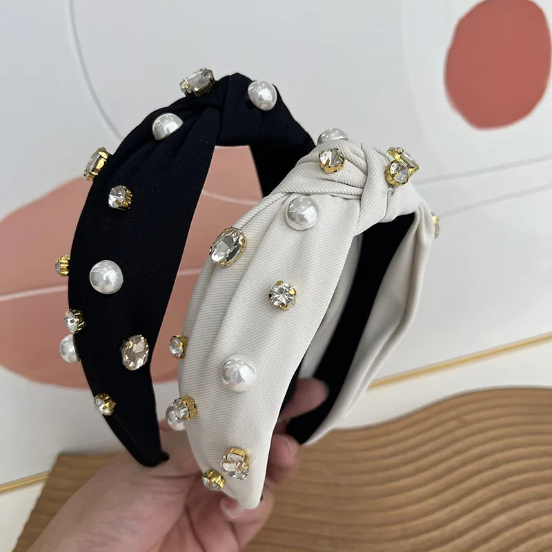 Elegant Lady Women's Solid Color Knot Cloth Hair Band