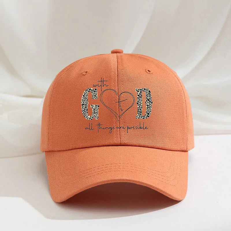 Women's Vacation Classic Style Letter Curved Eaves Baseball Cap