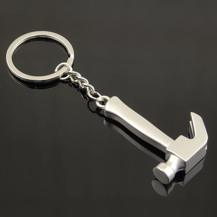 1 Piece Classic Style Axe Hammer Zinc alloy Unisex Bag Pendant Keychain