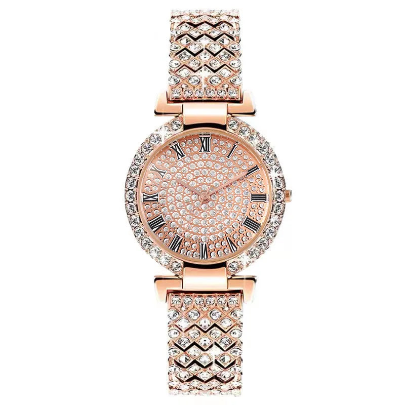 Simple Style Classic Style Solid Color Jewelry Buckle Quartz Women's Watches