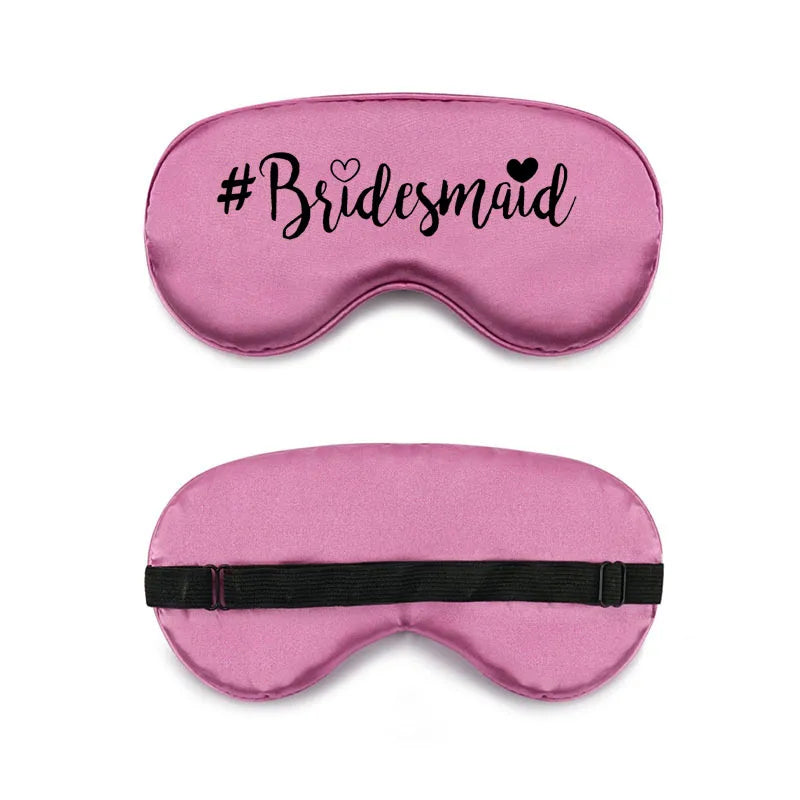 bride and bridesmaid artificial silk eye shield adjustable elastic wedding game bridesmaid gift