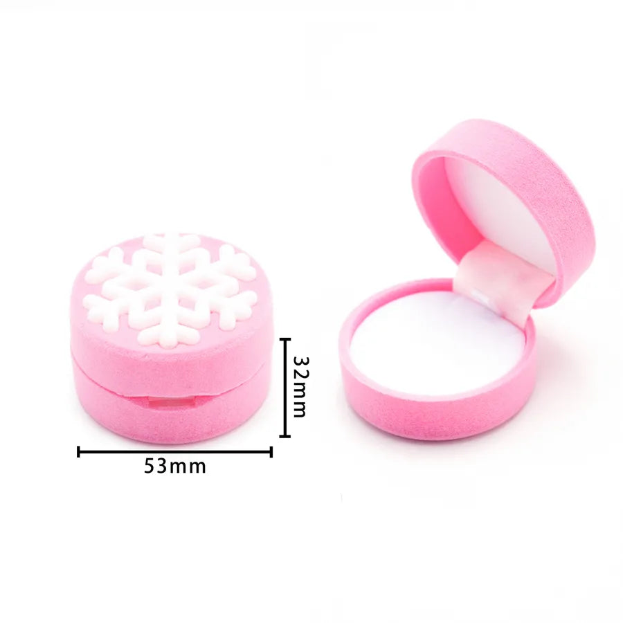 1 Piece Flannel Simple Style Classic Style Daily Angel Crown Strawberry Jewelry Boxes