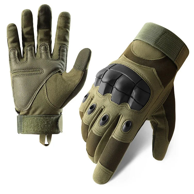 Tactical Gloves Men's Z192 Soft Shell Protective Pad Long Finger Touch Screen Fighting Non-slip Outdoor Military Fan Riding Gloves Men