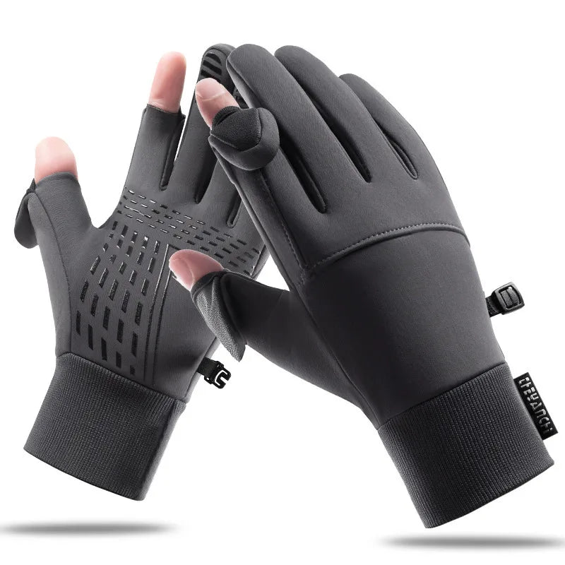 Cycling gloves winter Q9063 Waterproof warm velvet touch screen windproof motorcycle fitness outdoor sports gloves
