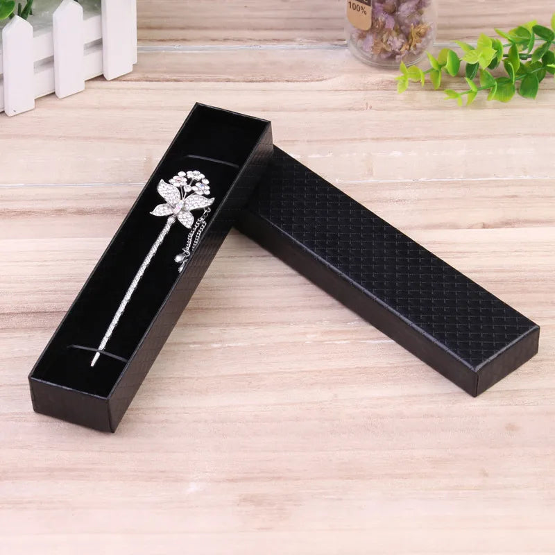 fashion solid color paper jewelry boxes 1 piece