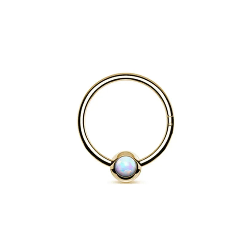 1 Piece Nose Rings & Studs Casual Solid Color Classic Style Geometric Pure Titanium Plating Inlay Zircon White Gold Plated Gold Plated Nose Rings & Studs