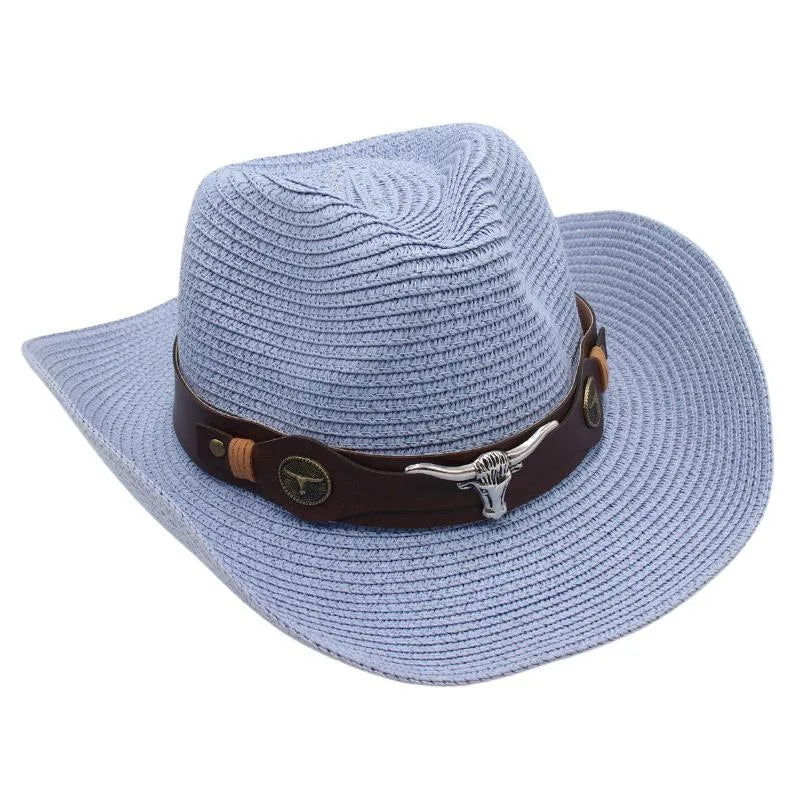 Women's Retro Ethnic Style Solid Color Crimping Straw Hat