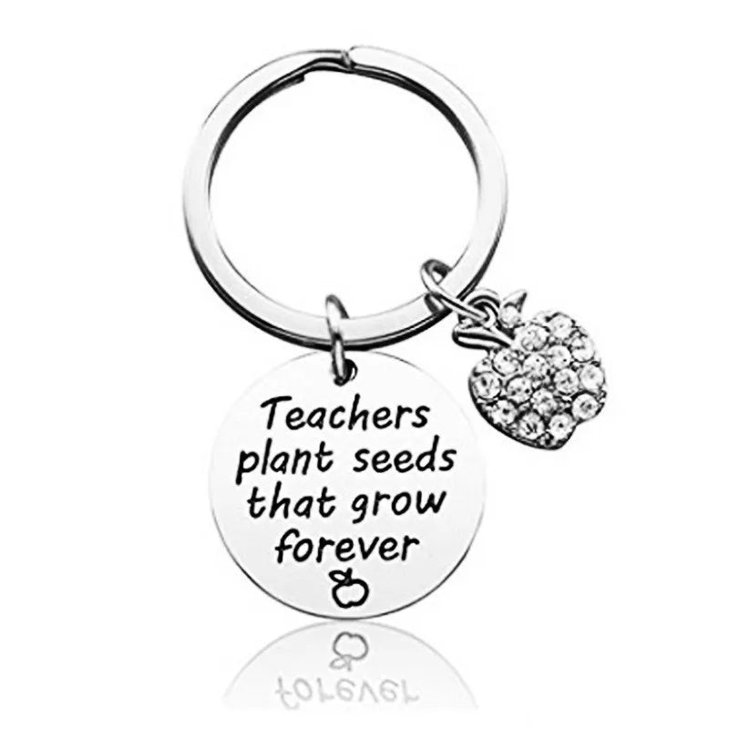teacher's day graduation gift stainless steel keychain