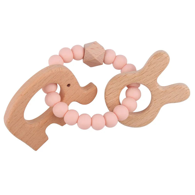 Cute Elephant Beech Silica Gel Baby Accessories