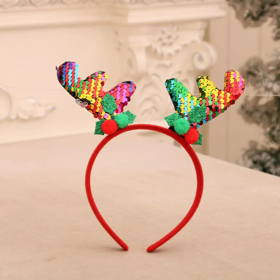 Christmas Cute Snowman Antlers Elk Nonwoven Party Festival Hair Band Costume Props Party Accessories