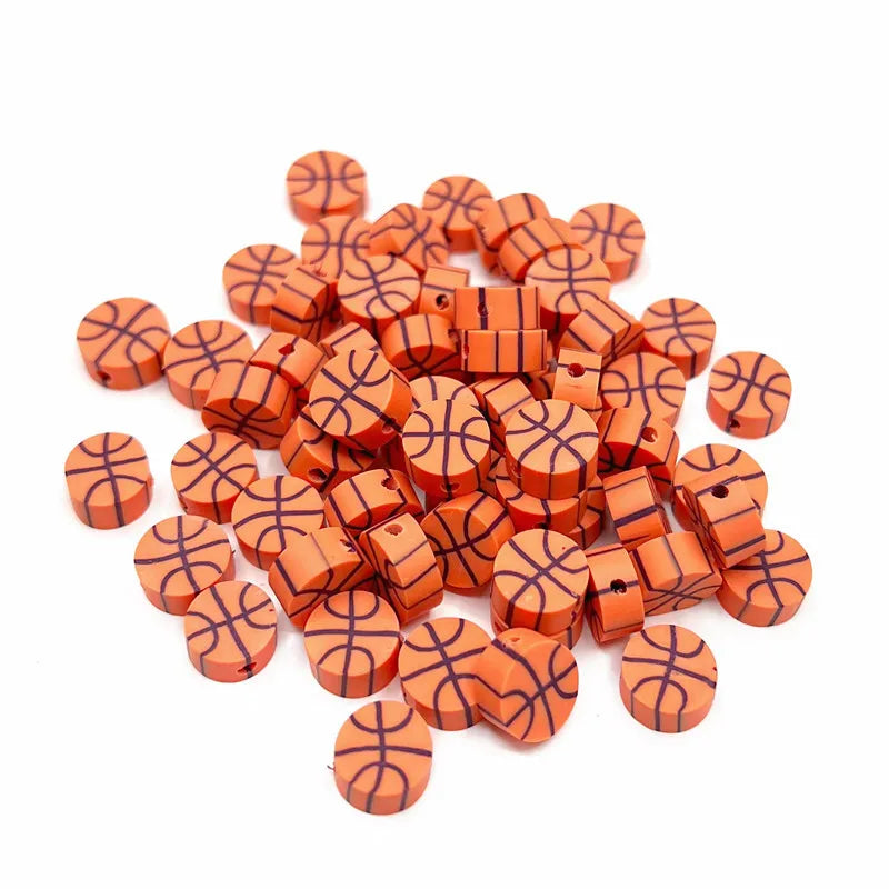 100 PCS/Package 10*4.5mm soft clay Ball Beads