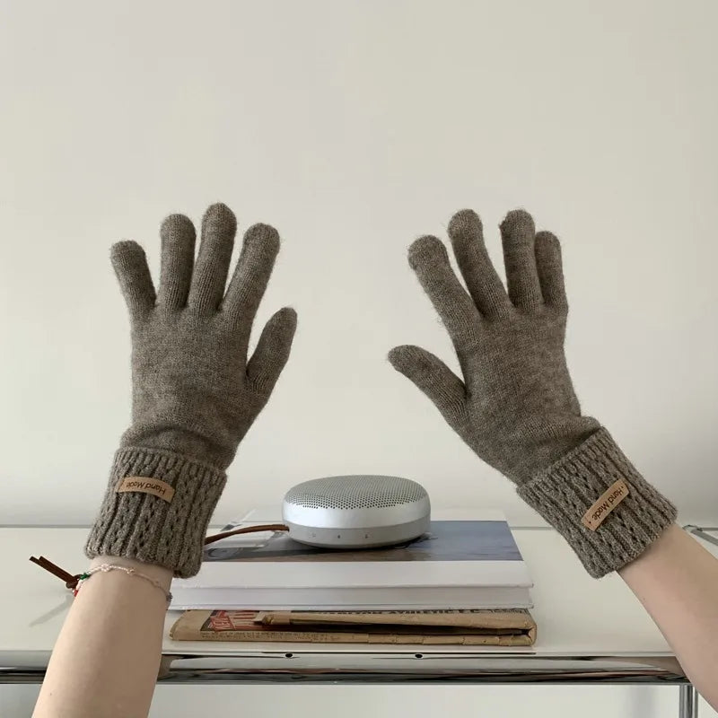 women's basic streetwear solid color gloves 1 set