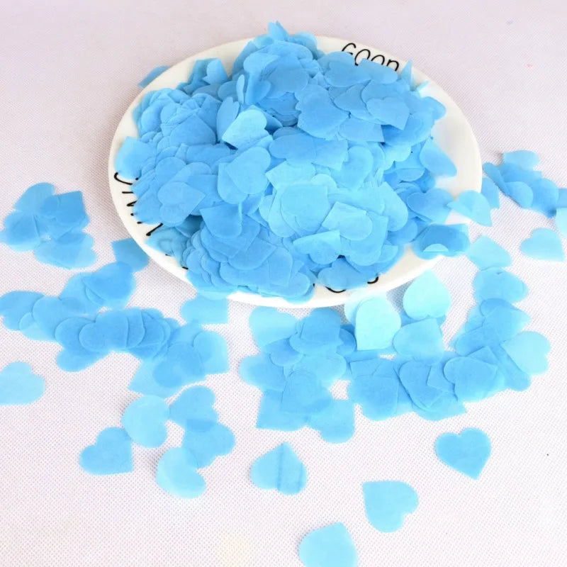 2.5cm heart-shaped love paper pieces Valentine's Day wedding venue hand-held throwing paper scraps transparent balloon filler