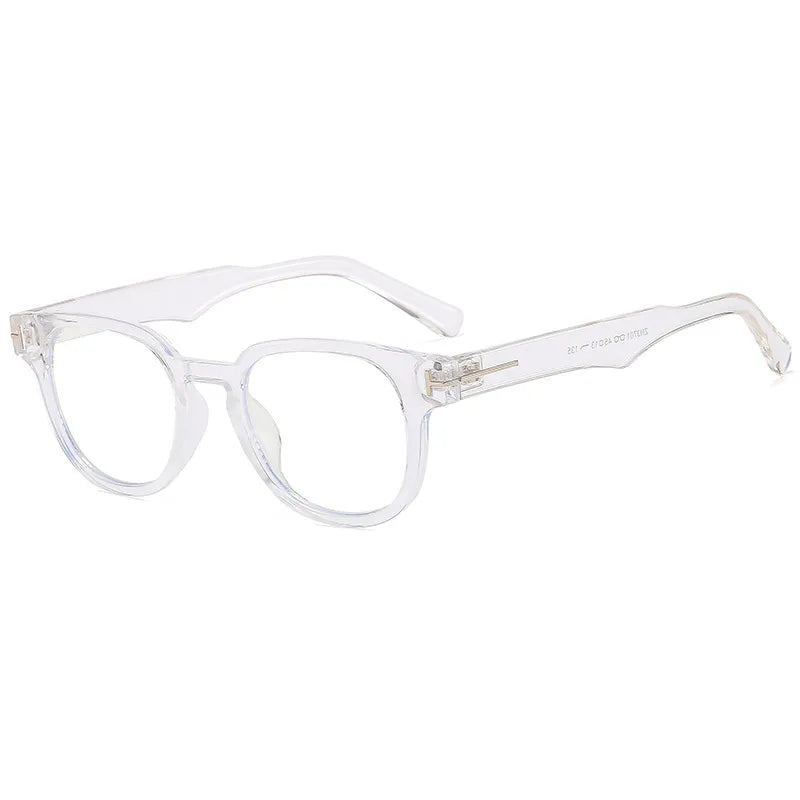business basic gradient color solid color ac round frame full frame glasses