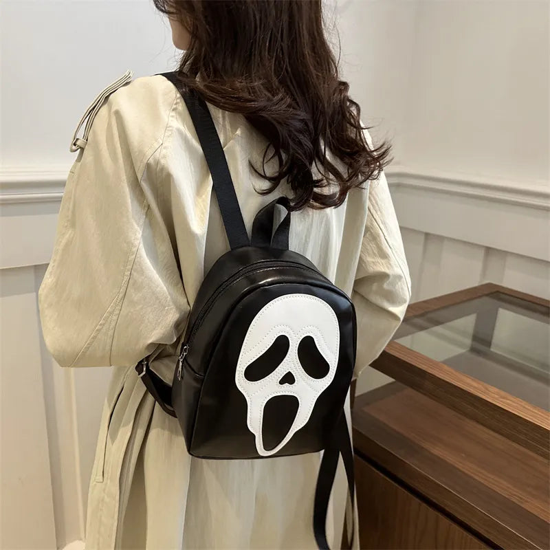 Fashionable Skull Head Women's Crossbody Bag Casual Halloween Shoulder Bag Urban Minimalist Style Wear Resistant Special Material