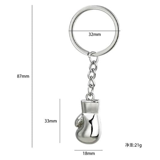 Men's Fitness Boxing Key Chain Customization Boxing Glove Key Pendants Metal Beat Glove Sports Small Gift