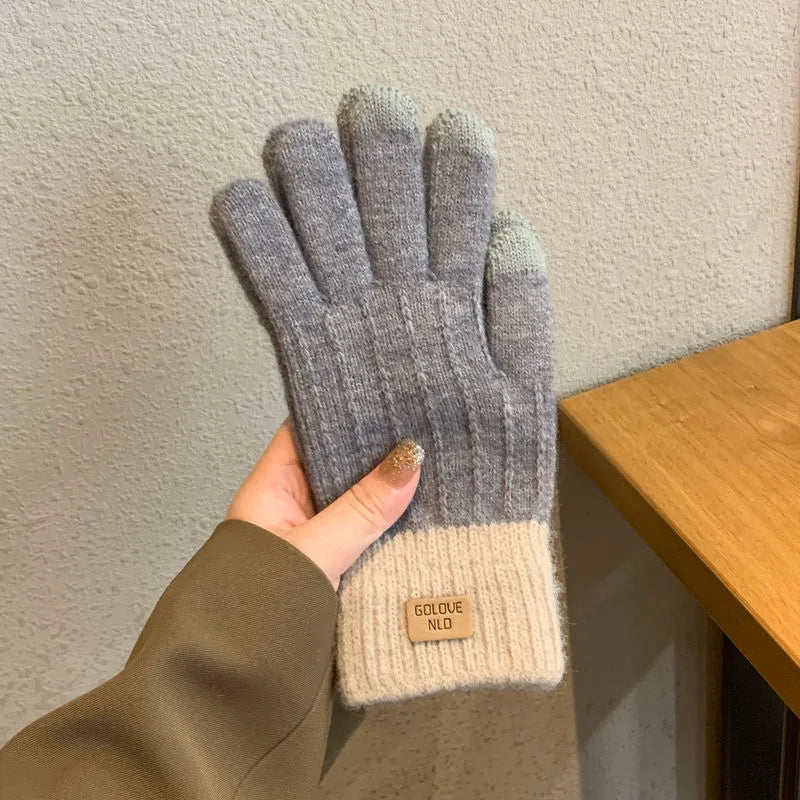 women's casual simple style solid color gloves 1 pair