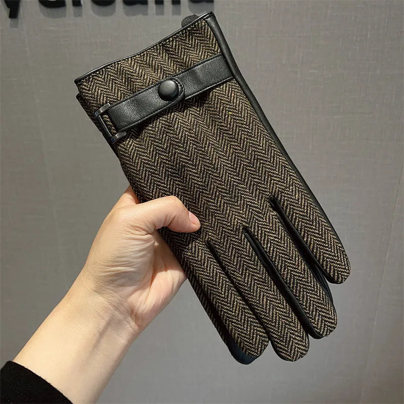 Unisex Elegant Business Simple Style Stripe Gloves