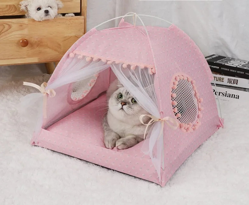simple style cloth color block pet bed