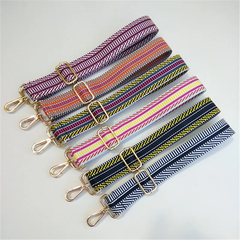 all seasons polyester stripe sling strap bag accessories